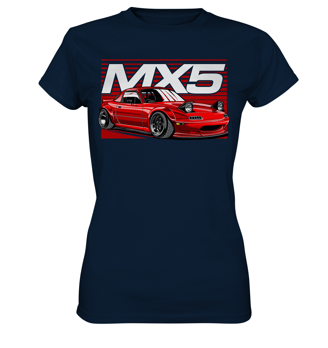 Widebody Mazda MX5 - Ladies Premium Shirt - MotoMerch.de