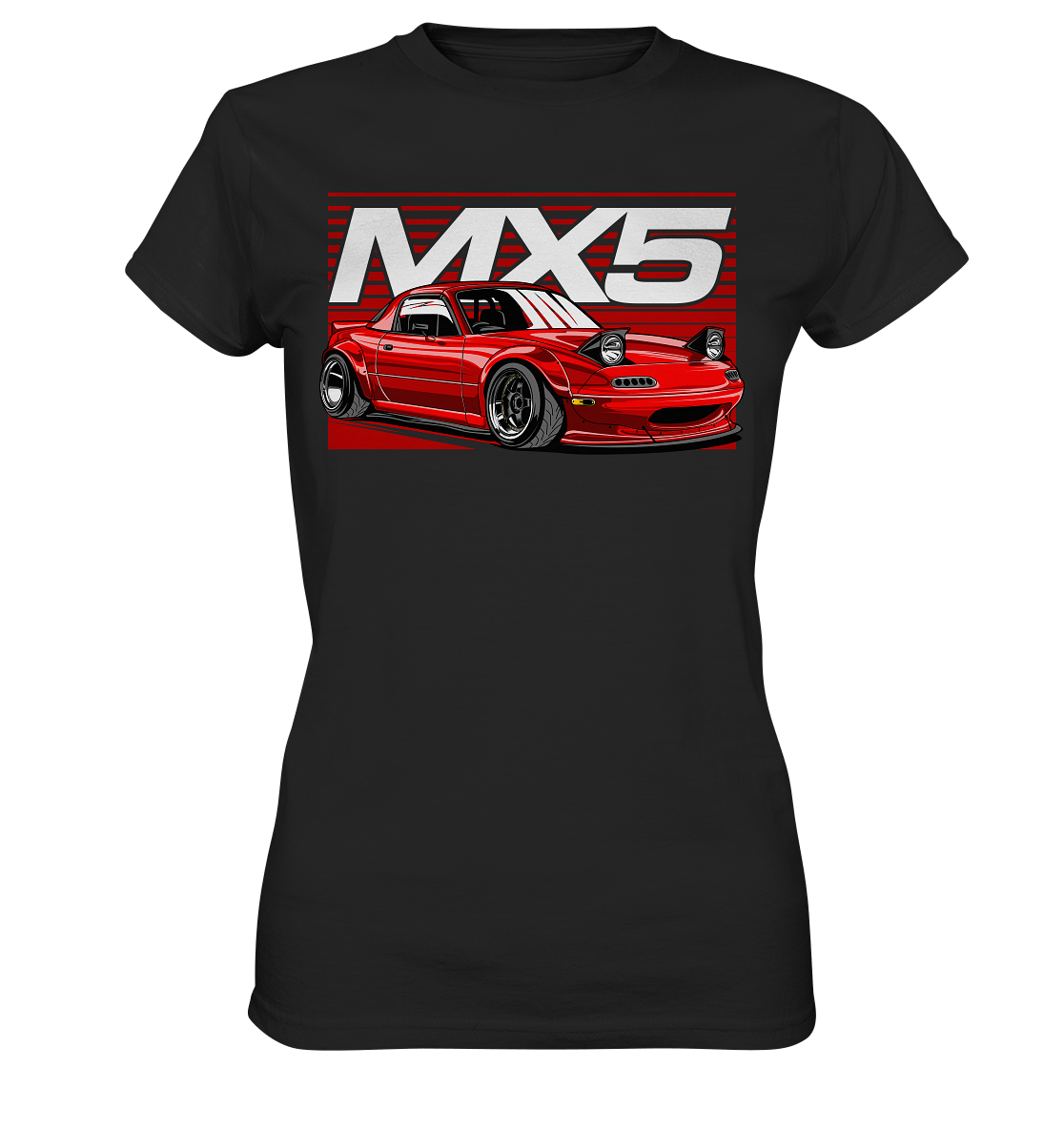 Widebody Mazda MX5 - Ladies Premium Shirt - MotoMerch.de