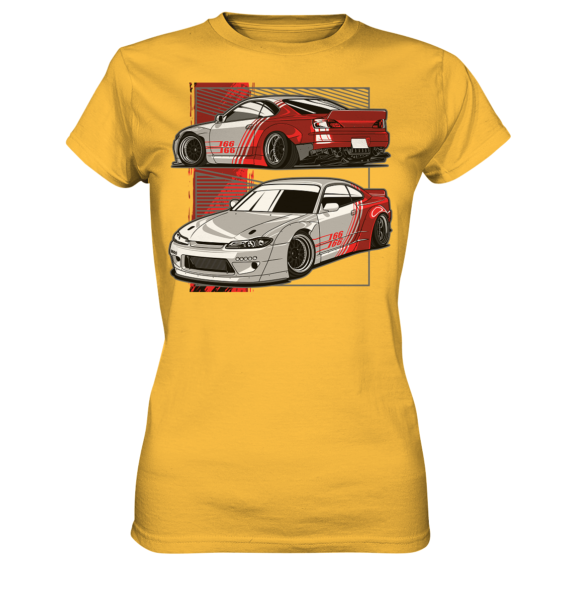 Widebody Nissan Silvia S15 - Ladies Premium Shirt - MotoMerch.de