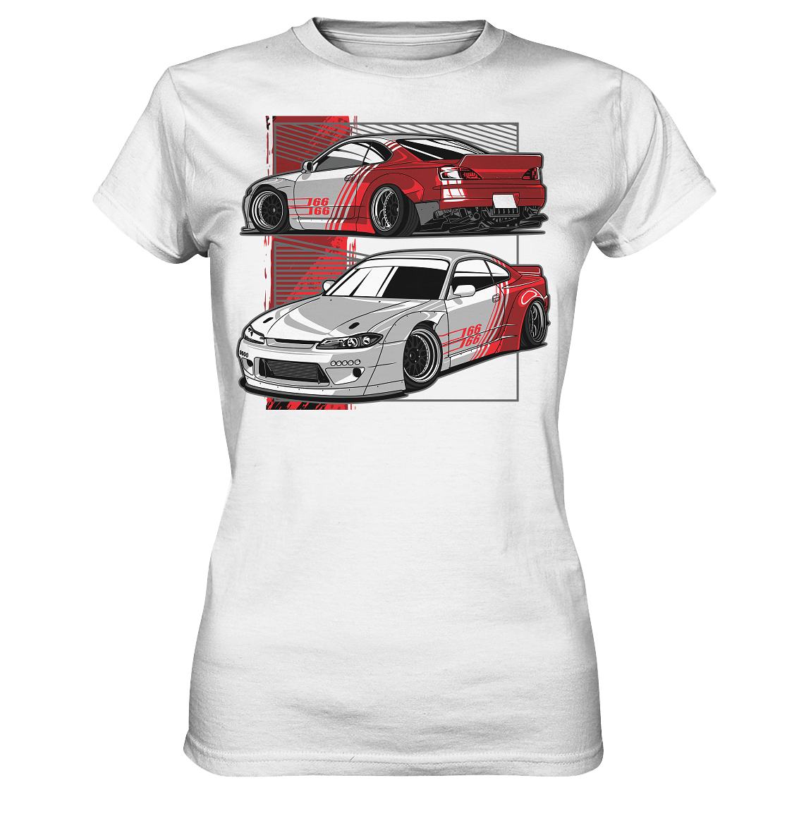Widebody Nissan Silvia S15 - Ladies Premium Shirt - MotoMerch.de