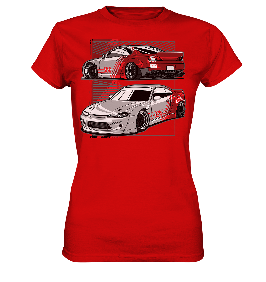 Widebody Nissan Silvia S15 - Ladies Premium Shirt - MotoMerch.de