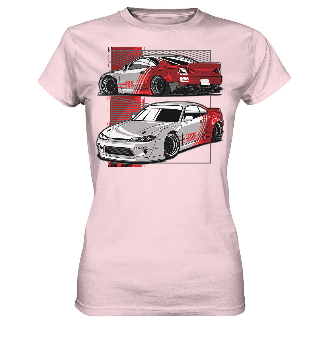 Widebody Nissan Silvia S15 - Ladies Premium Shirt - MotoMerch.de