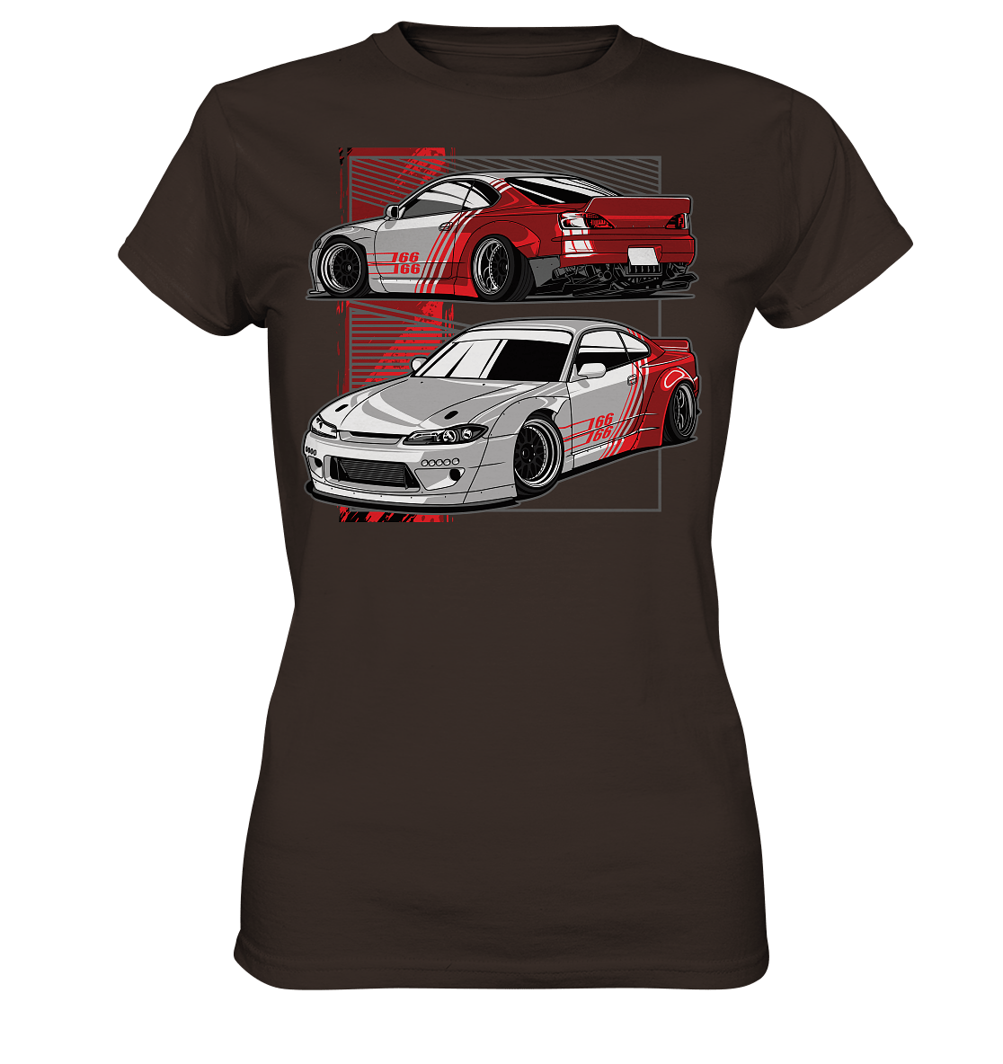 Widebody Nissan Silvia S15 - Ladies Premium Shirt - MotoMerch.de