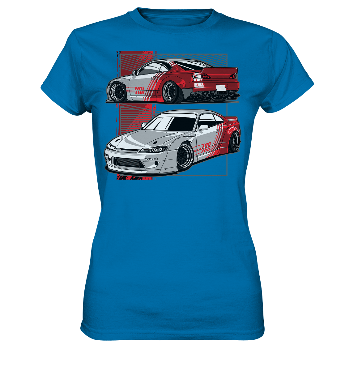 Widebody Nissan Silvia S15 - Ladies Premium Shirt - MotoMerch.de