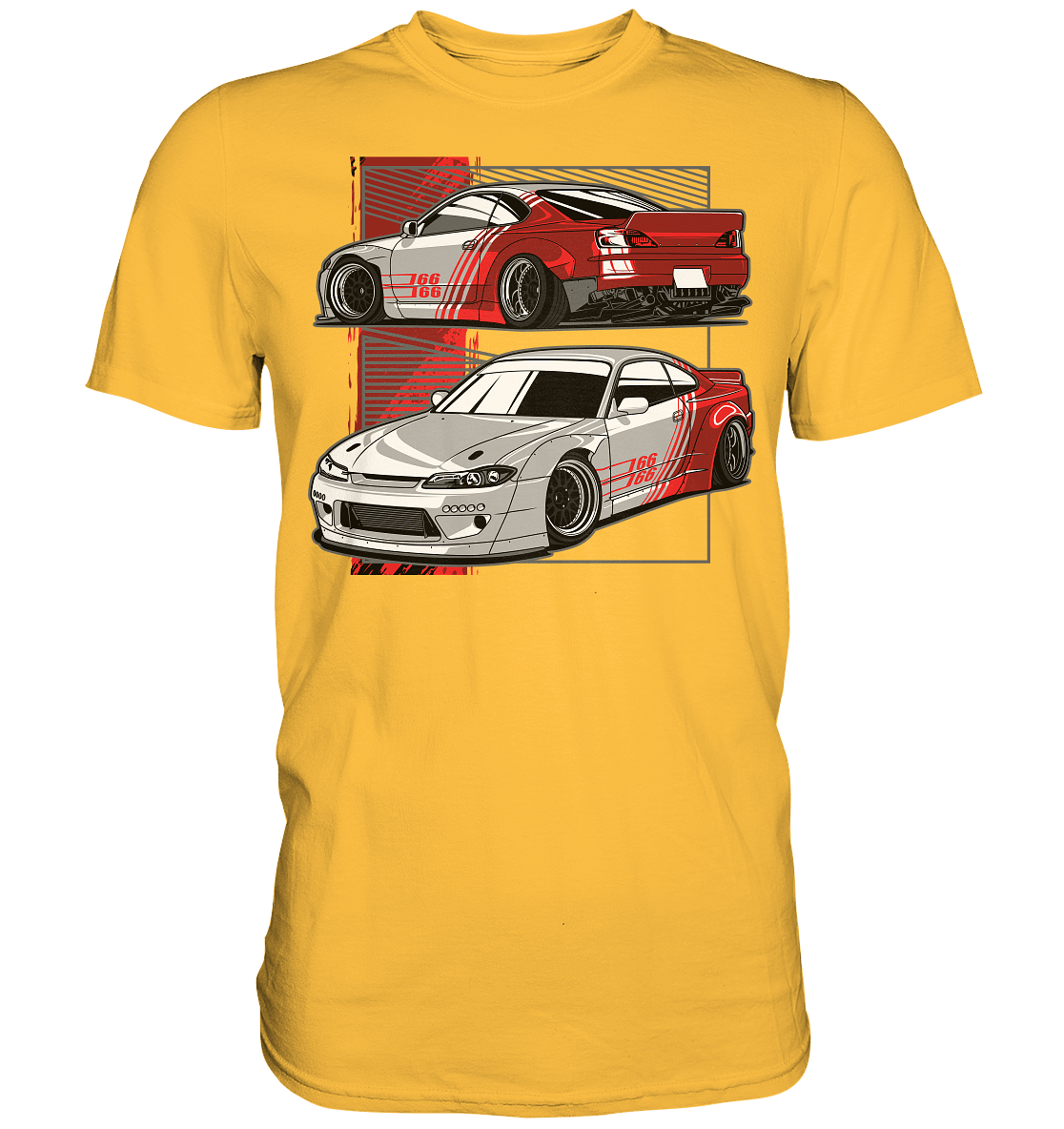 Widebody Nissan Silvia S15 - Premium Shirt - MotoMerch.de