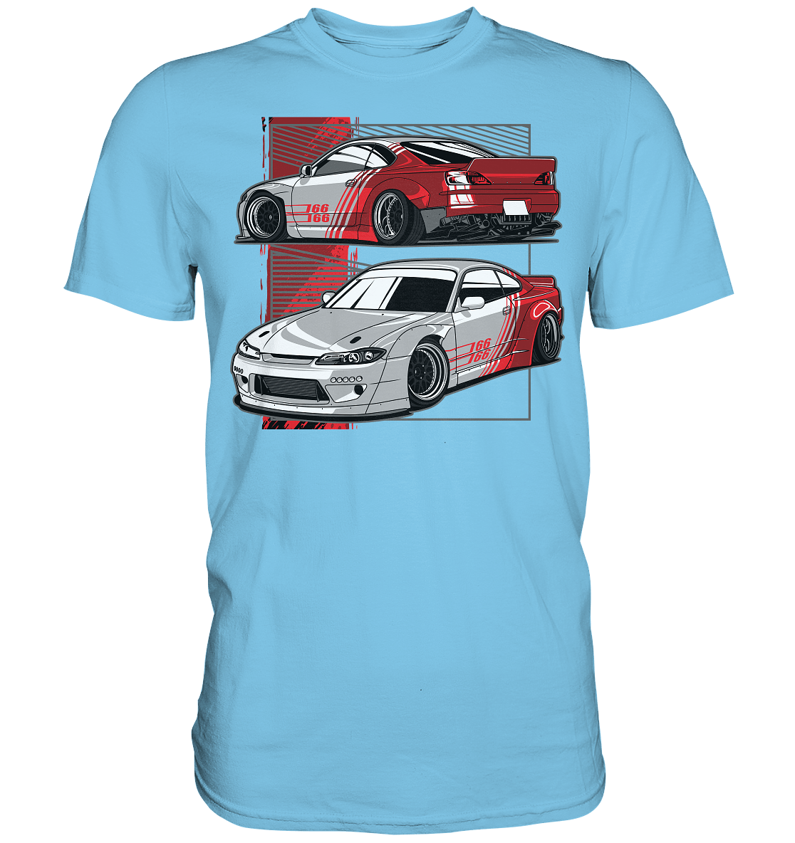 Widebody Nissan Silvia S15 - Premium Shirt - MotoMerch.de