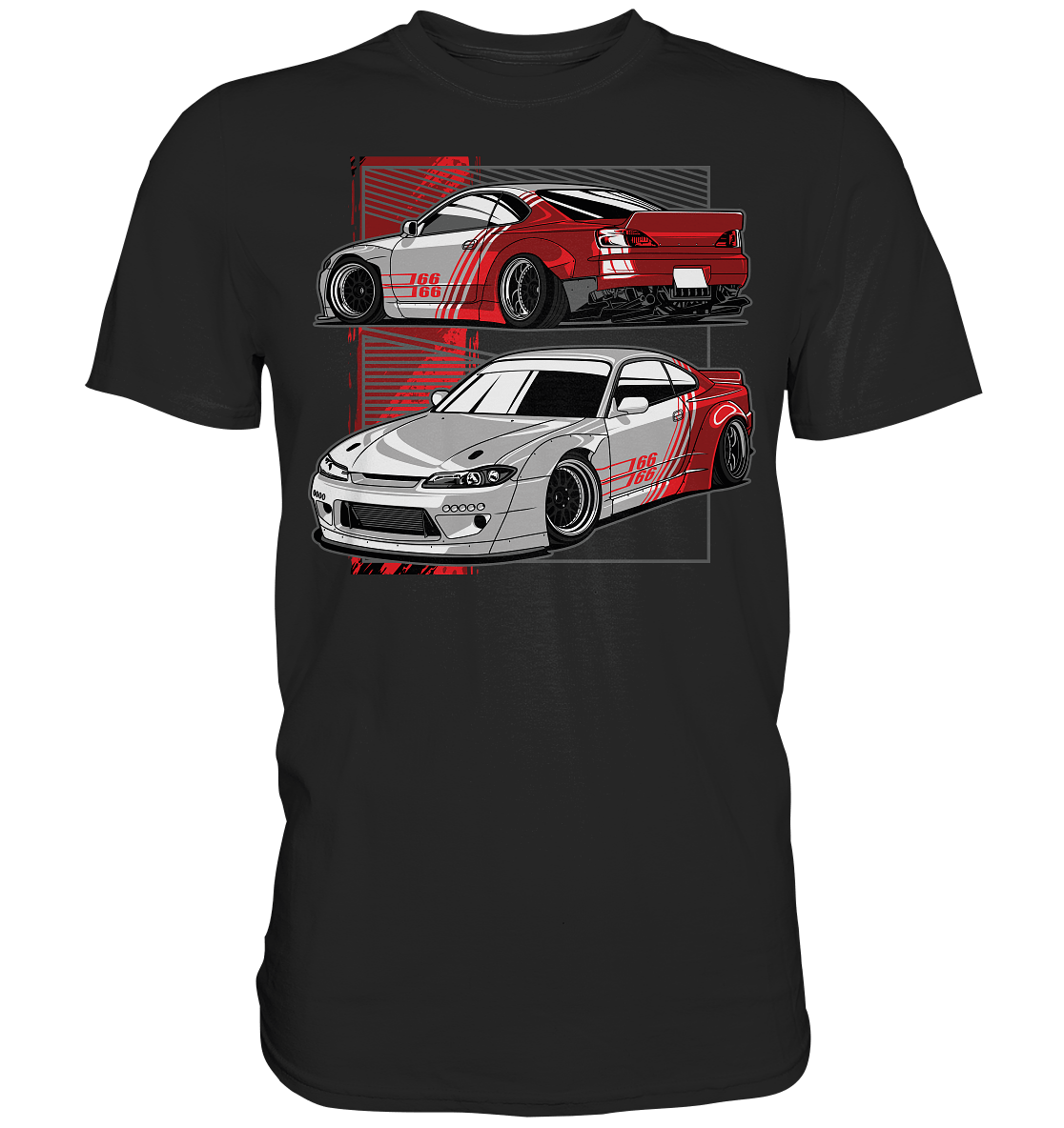 Widebody Nissan Silvia S15 - Premium Shirt - MotoMerch.de