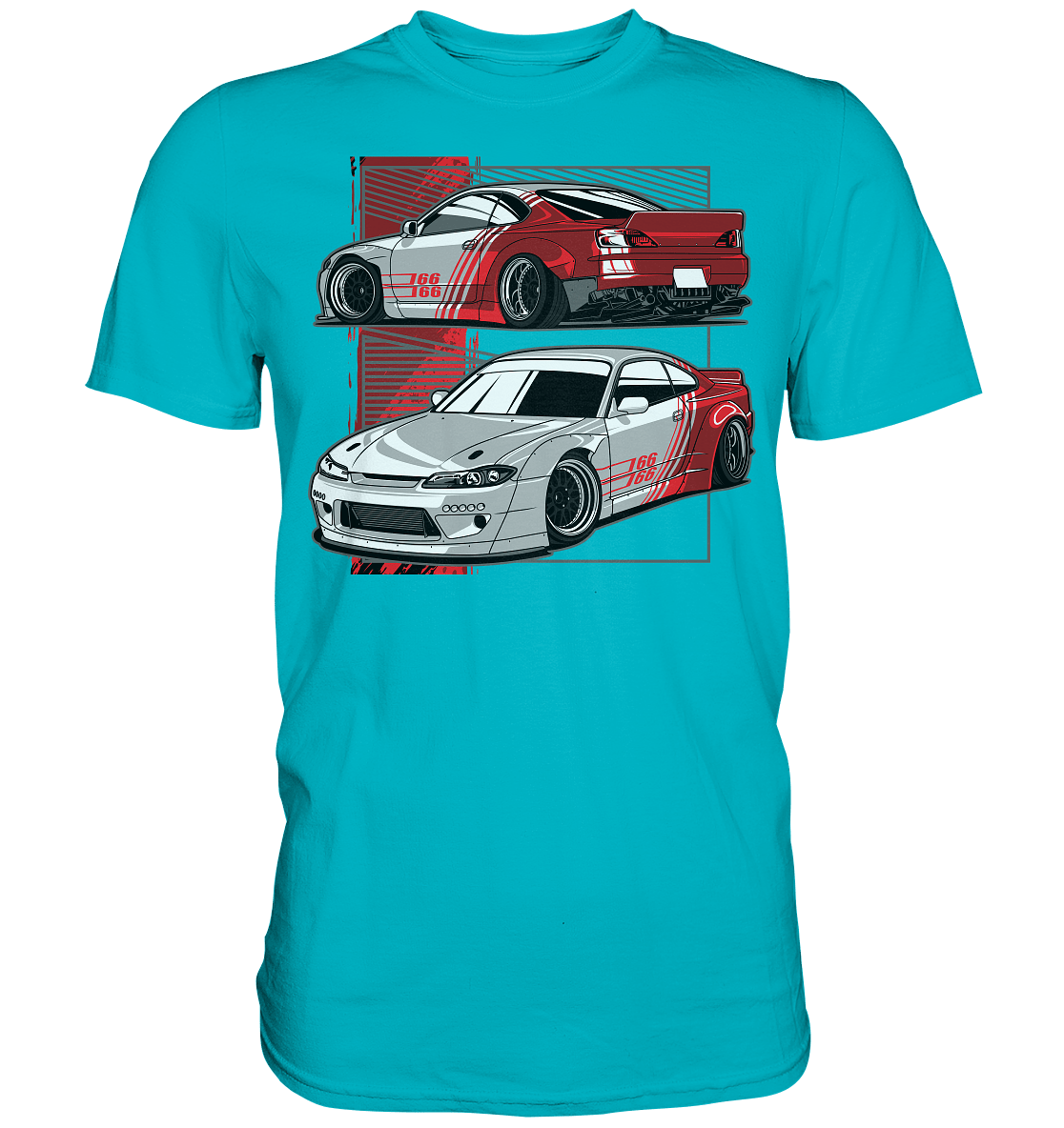 Widebody Nissan Silvia S15 - Premium Shirt - MotoMerch.de