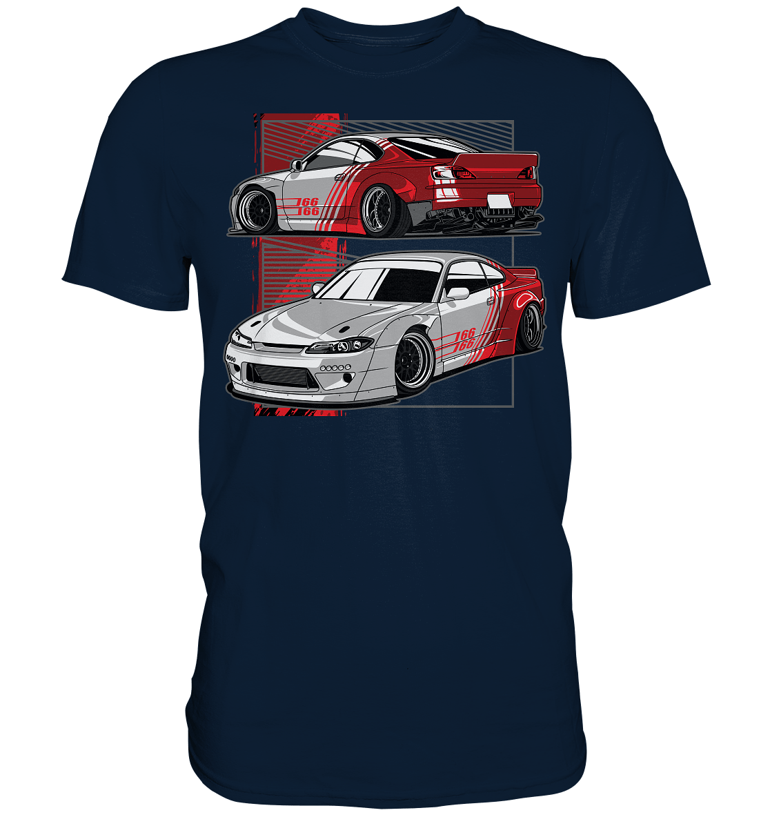 Widebody Nissan Silvia S15 - Premium Shirt - MotoMerch.de