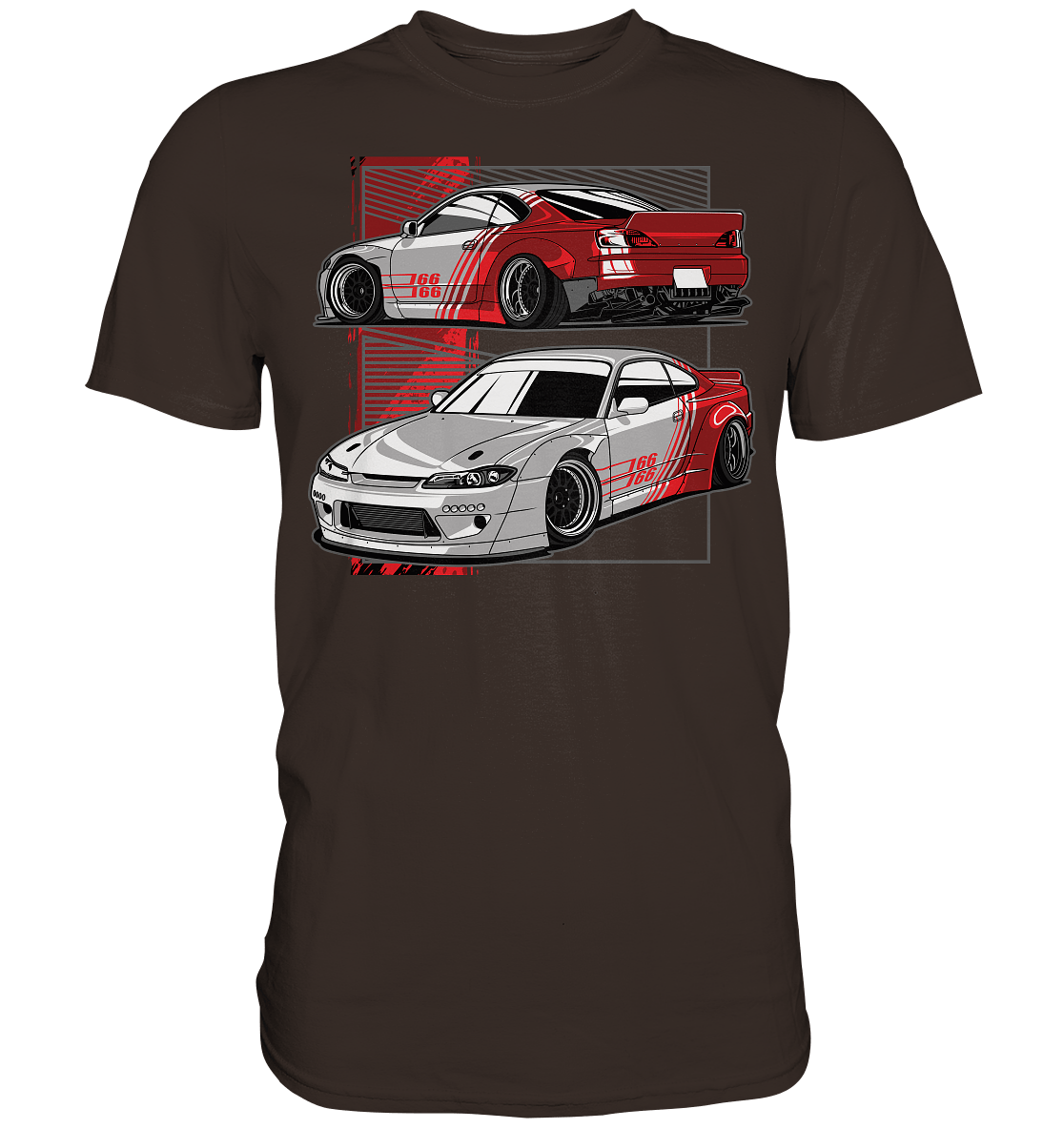 Widebody Nissan Silvia S15 - Premium Shirt - MotoMerch.de