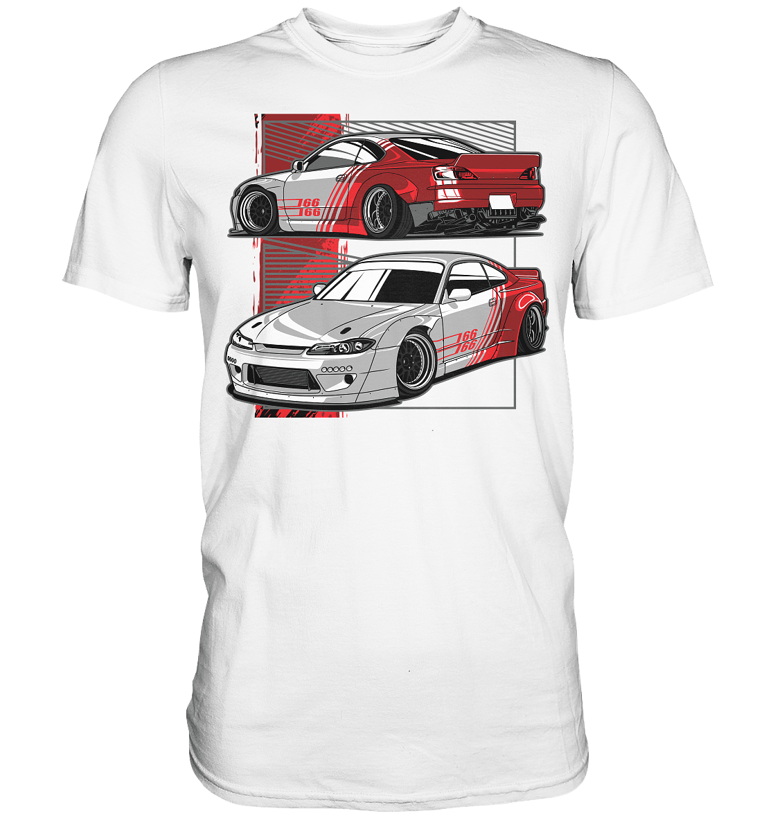 Widebody Nissan Silvia S15 - Premium Shirt - MotoMerch.de