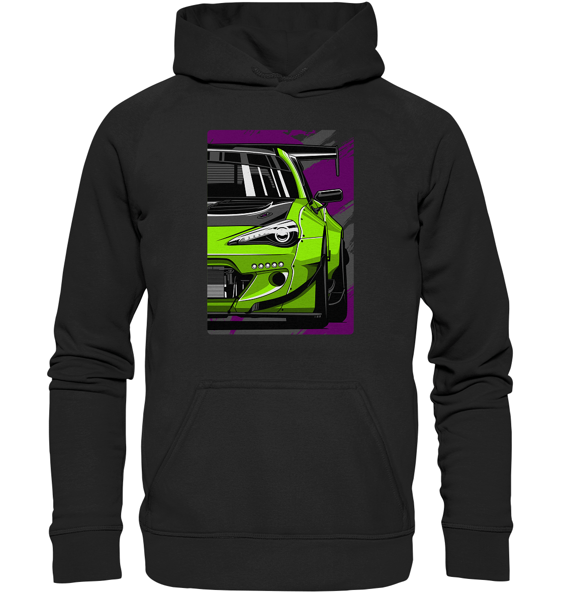 Widebody Toyota GT86 Front - Basic Unisex Hoodie XL - MotoMerch.de