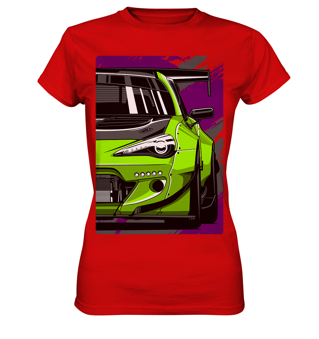 Widebody Toyota GT86 Front - Ladies Premium Shirt - MotoMerch.de