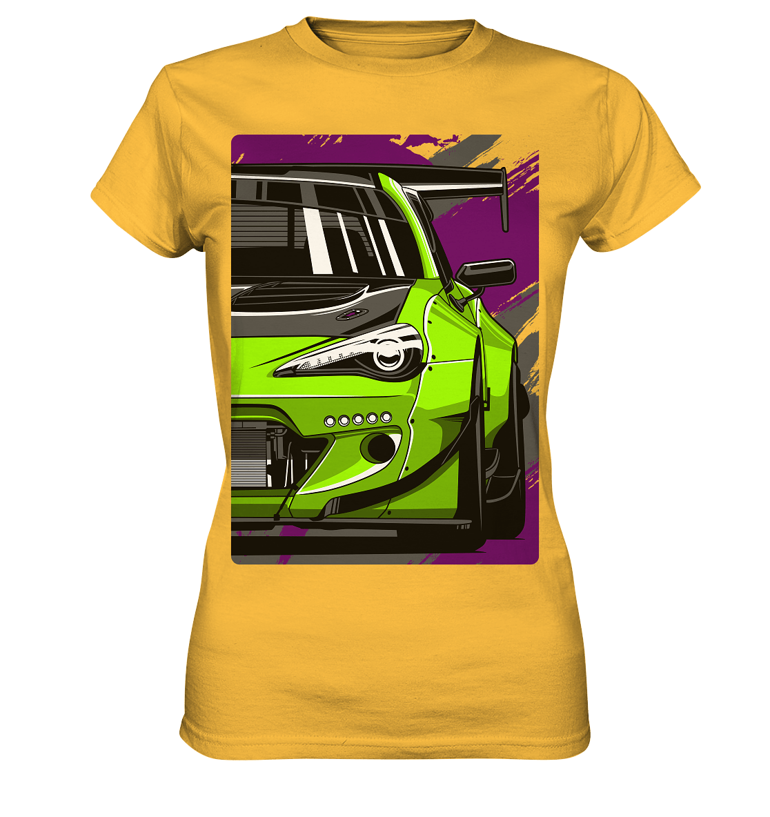 Widebody Toyota GT86 Front - Ladies Premium Shirt - MotoMerch.de