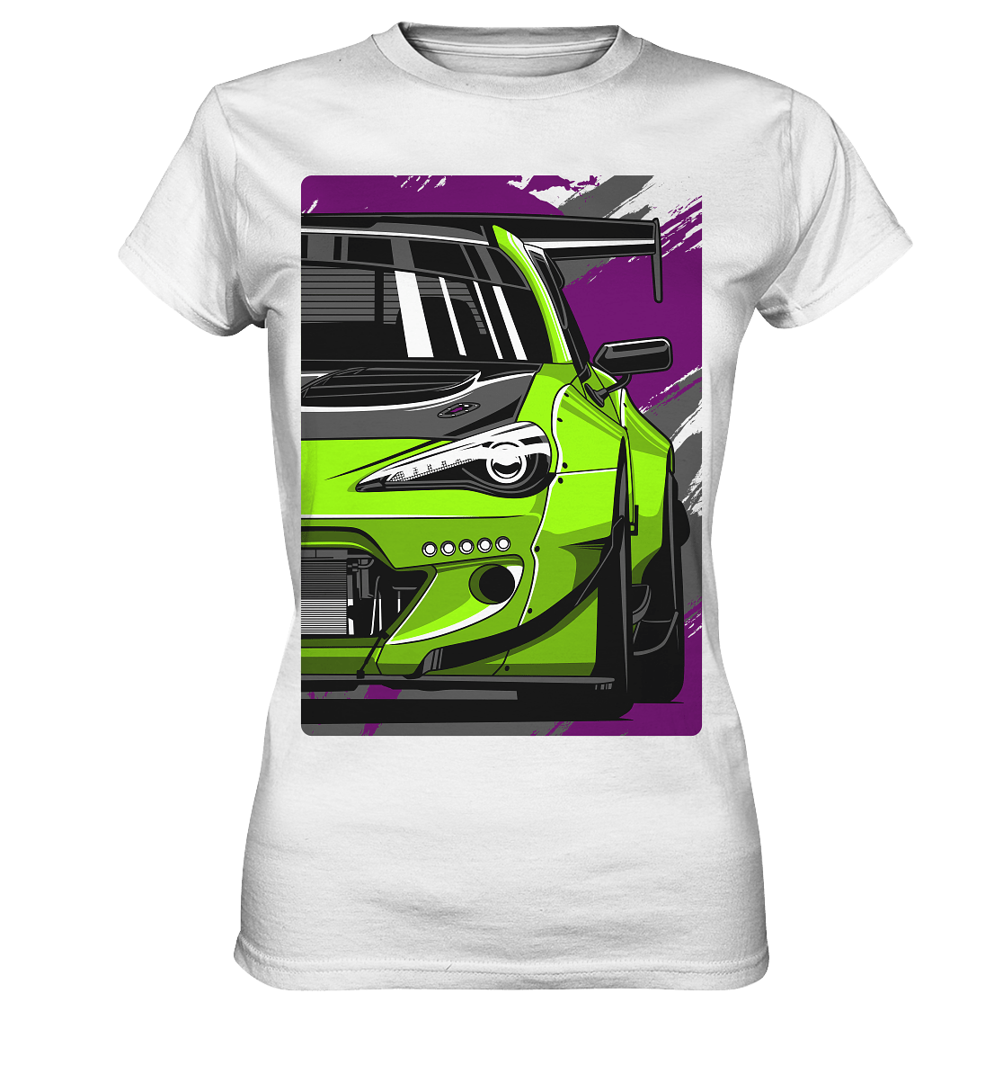 Widebody Toyota GT86 Front - Ladies Premium Shirt - MotoMerch.de