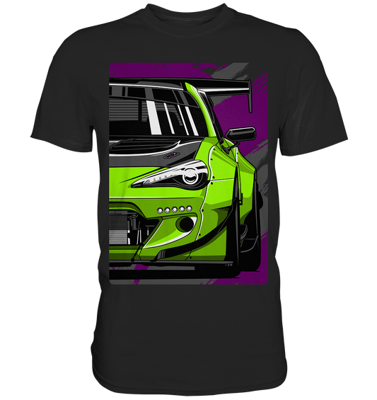 Widebody Toyota GT86 Front - Premium Shirt - MotoMerch.de