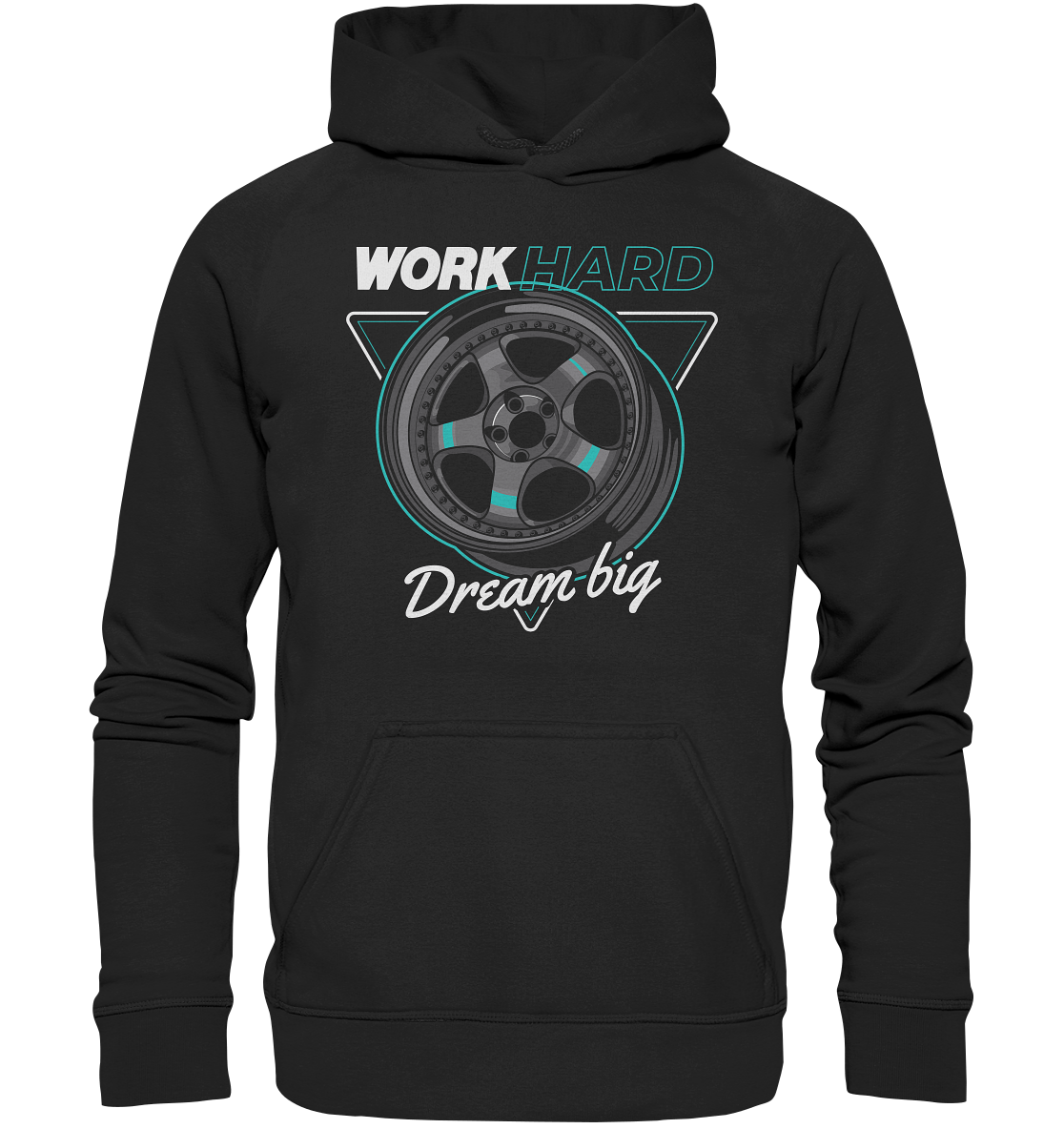 WORK hard - Basic Unisex Hoodie - MotoMerch.de