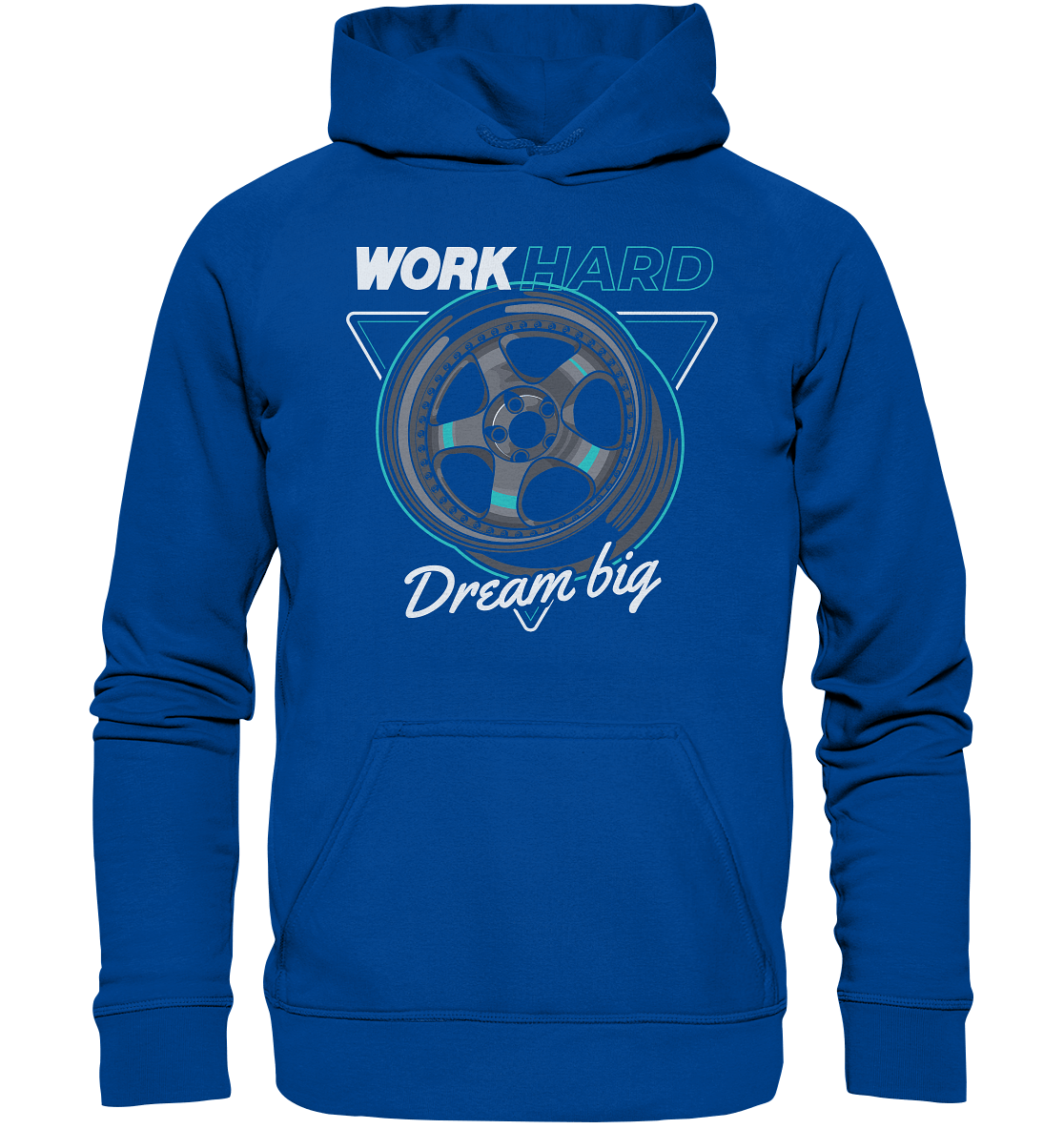 WORK hard - Basic Unisex Hoodie - MotoMerch.de