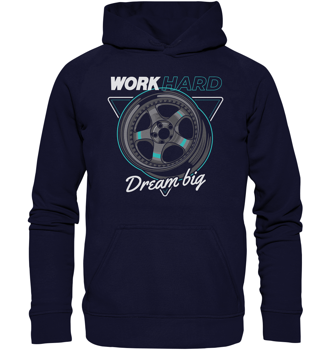 WORK hard - Basic Unisex Hoodie XL - MotoMerch.de