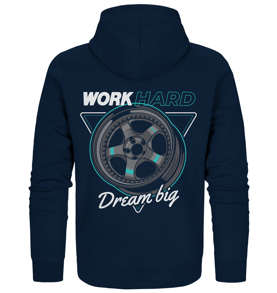 WORK hard - Organic Zipper - MotoMerch.de