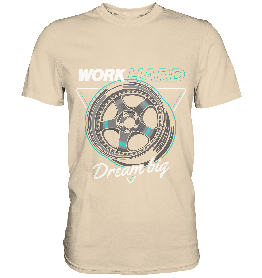 WORK hard - Premium Shirt - MotoMerch.de