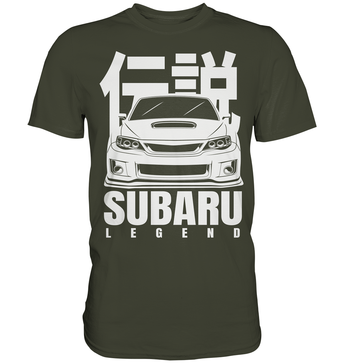 WRX STI Hatch - Front - Premium Shirt - MotoMerch.de