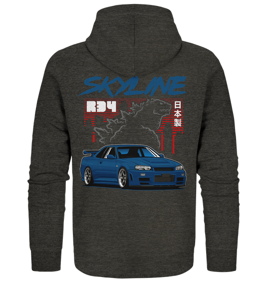 Zilla R34 GT-R - Organic Zipper - MotoMerch.de