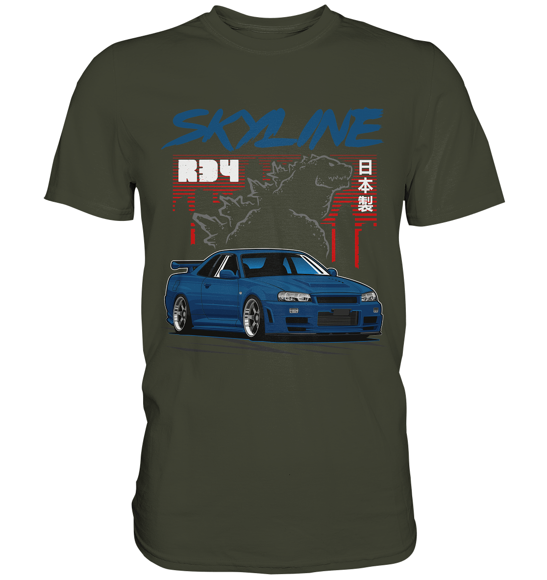 Zilla R34 GT-R - Premium Shirt - MotoMerch.de